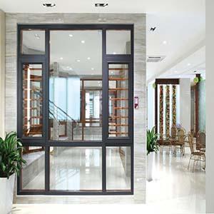 Black aluminum windows thermally broken aluminum windows China factory HG-AW069 Black aluminum windows thermally broken aluminum windows China factory HG-AW069