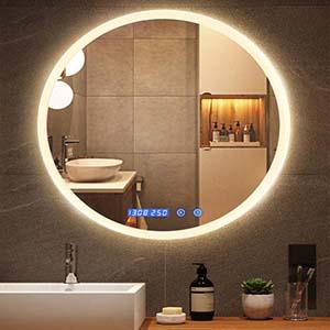 Silver circle mirror led circle mirror supplier in China HG-RM101 Silver circle mirror led circle mirror supplier in China HG-RM101